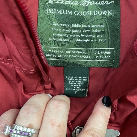 VTG Eddie Bauer Goose Down Quilted Puffer Vest. S - Picture 3 of 10